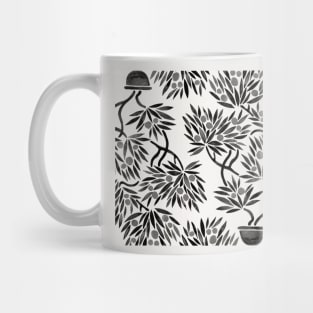 Black Bonsai Orange Mug